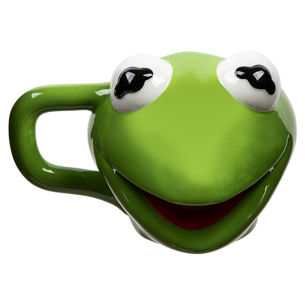 Caneca Esculpida Caco, o Sapo (Kermit) de Os Muppets