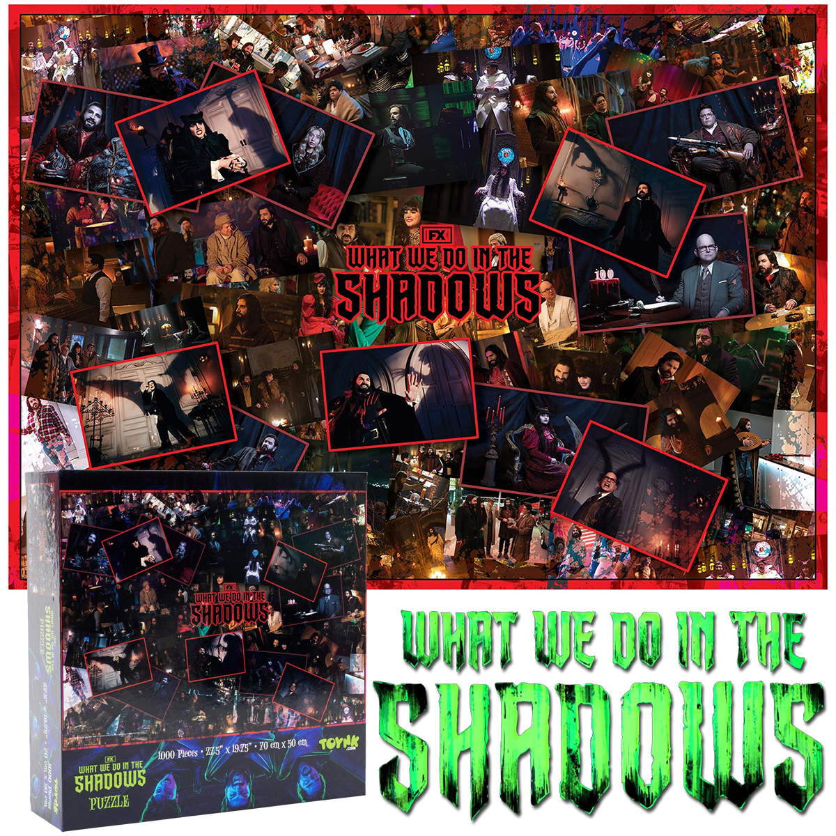 Quebra-Cabeça da Série What We Do in the Shadows com 1.000 peças