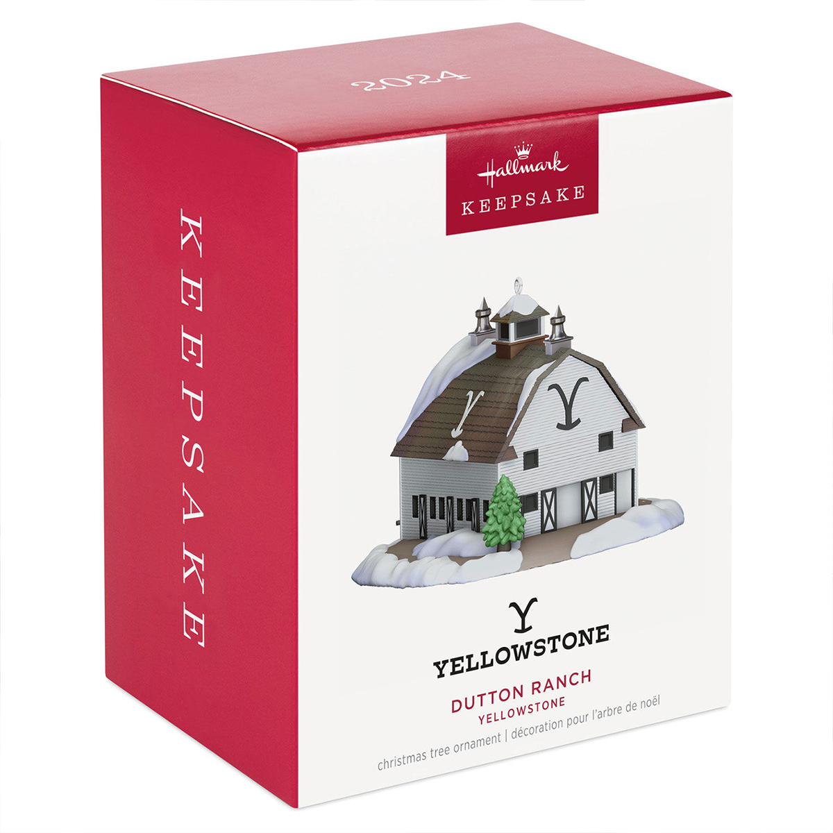 Yellowstone Series “Dutton Ranch Barn” Christmas Ornament