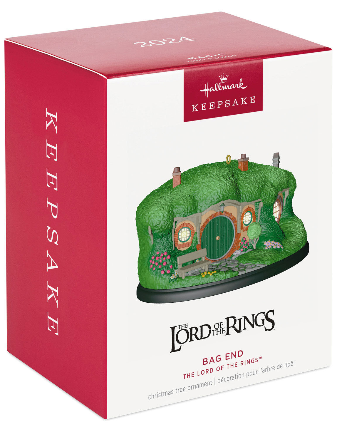 Hobbit House Bag End Christmas Ornament with Lights and Sound (The Lord of the Rings)