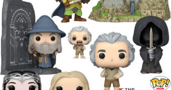 Bonecos Pop!, Pop! Deluxe e Pop! Town de O Senhor dos Anéis com Elrond com Rivendell e Gandalf nas Portas de Durin