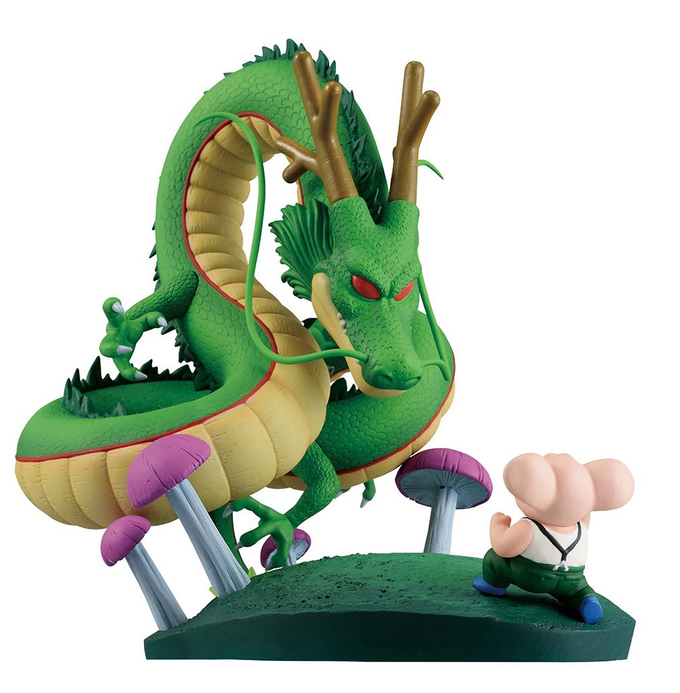 Estátua Dragon Ball Oolong e Shenron “Revible Moment” (Dragon History II)