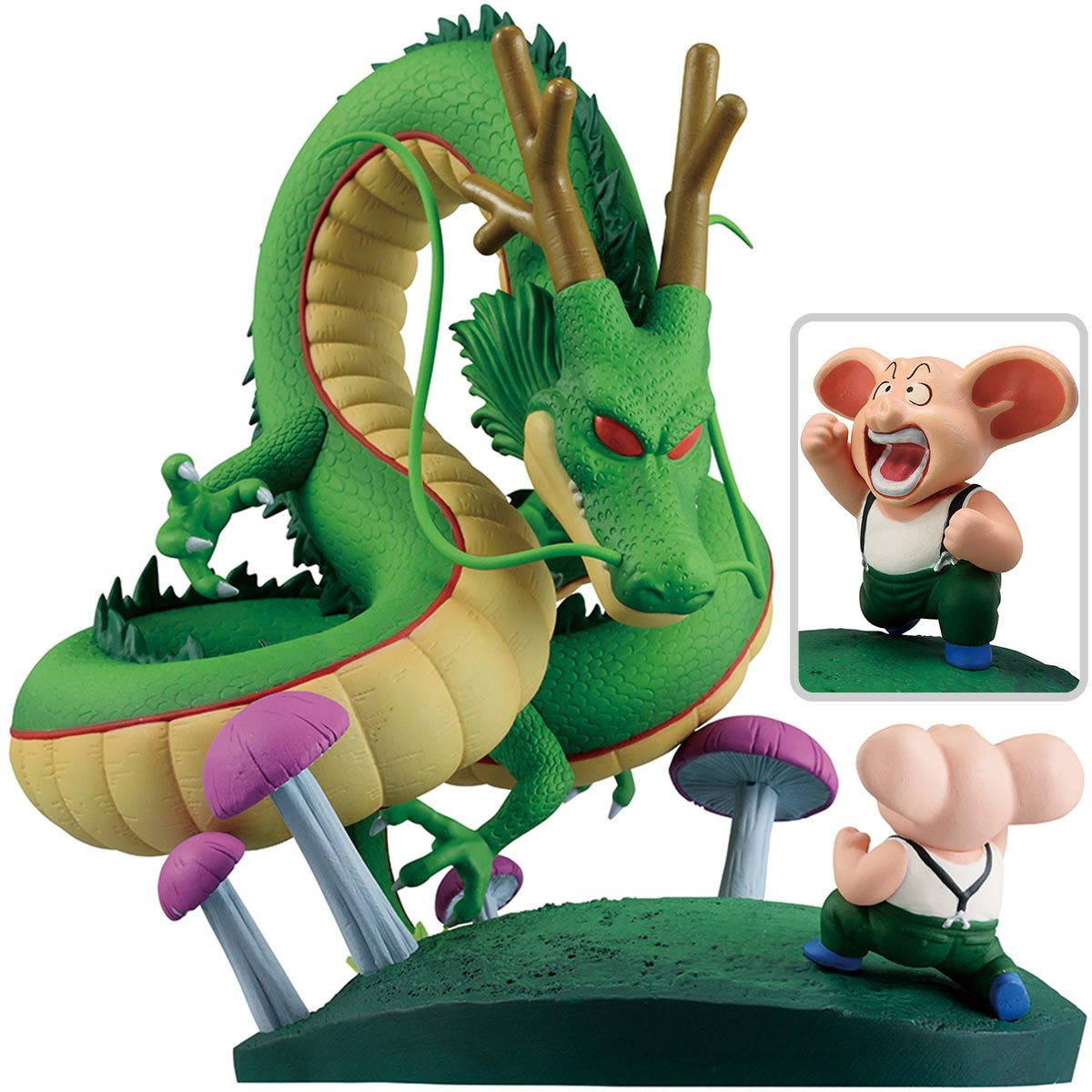 Estátua Dragon Ball Oolong e Shenron “Revible Moment” (Dragon History II)