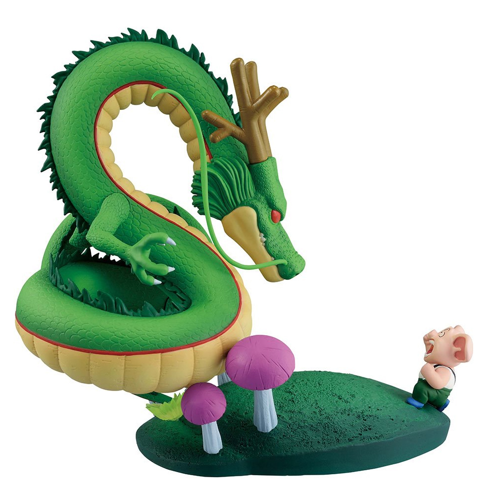 Estátua Dragon Ball Oolong e Shenron “Revible Moment” (Dragon History II)