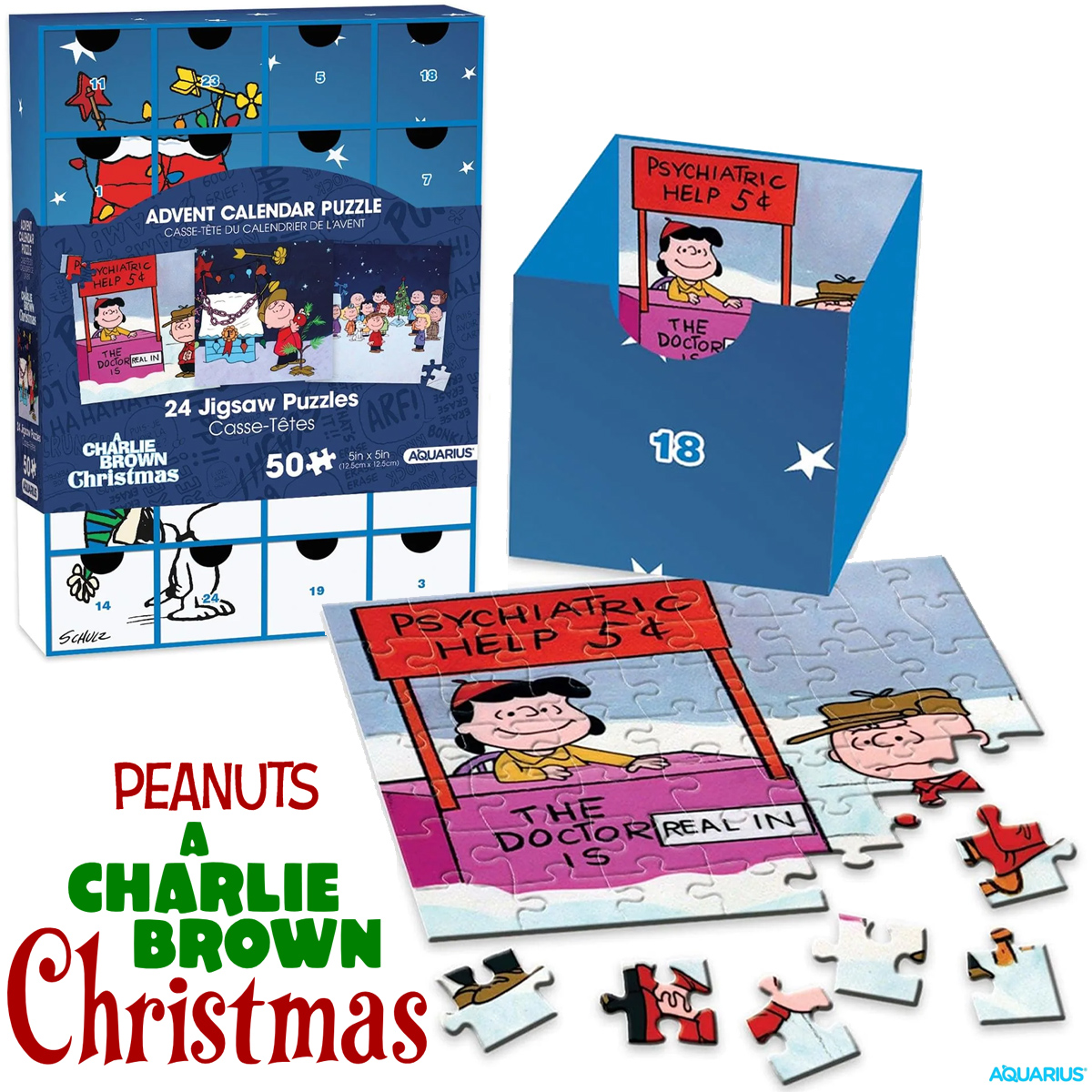 Calendário do Advento Peanuts “Charlie Brown Christmas”