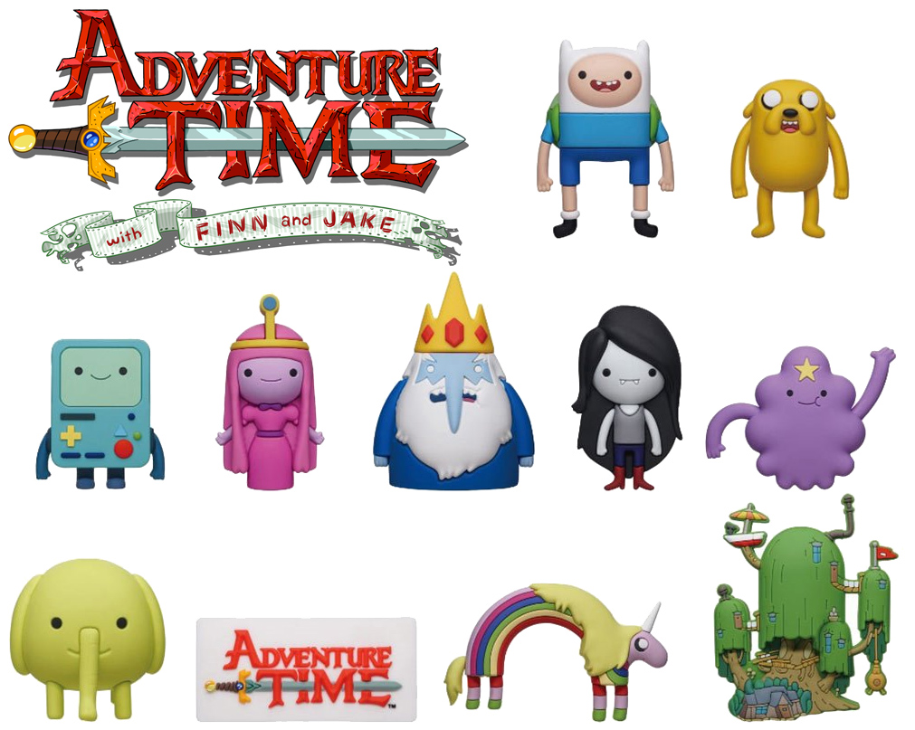 Chaveiros Hora de Aventura 3D Figural Bag Clips (Adventure Time)