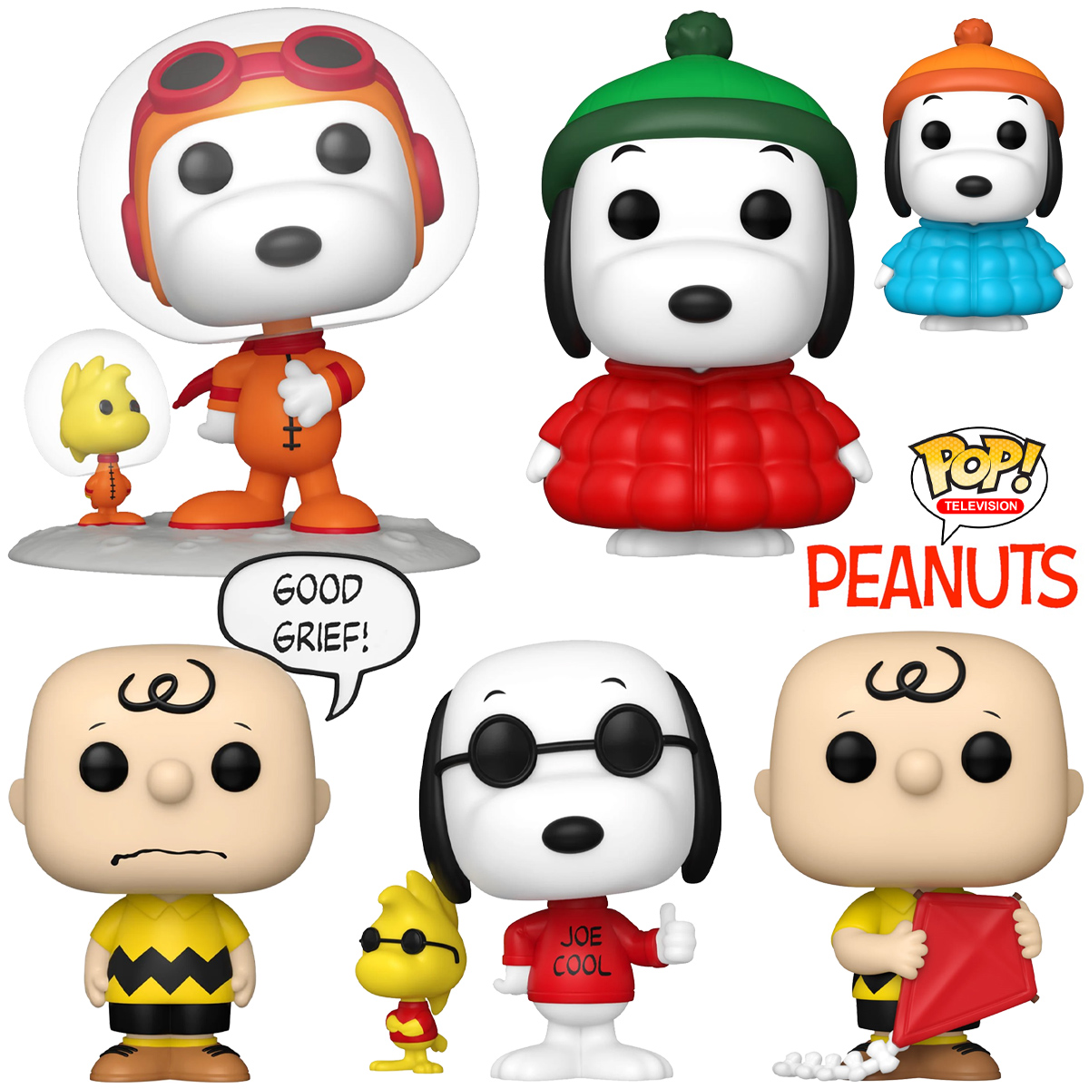 Bonecos Pop! Peanuts com Charlie Brown e Snoopy