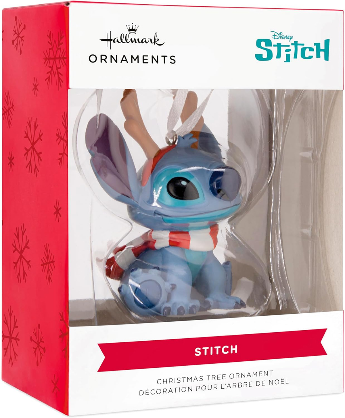 Stitch Christmas Ornament, the Genetic Experiment #626, as Natalina Reindeer