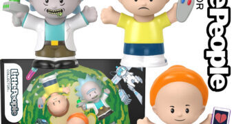 Bonecos Little People Collector Rick and Morty com Rick Sanchez, Morty e Summer Smith