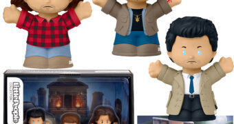 Bonecos Little People Collector Supernatural 20 Anos com Dean, Sam e Castiel