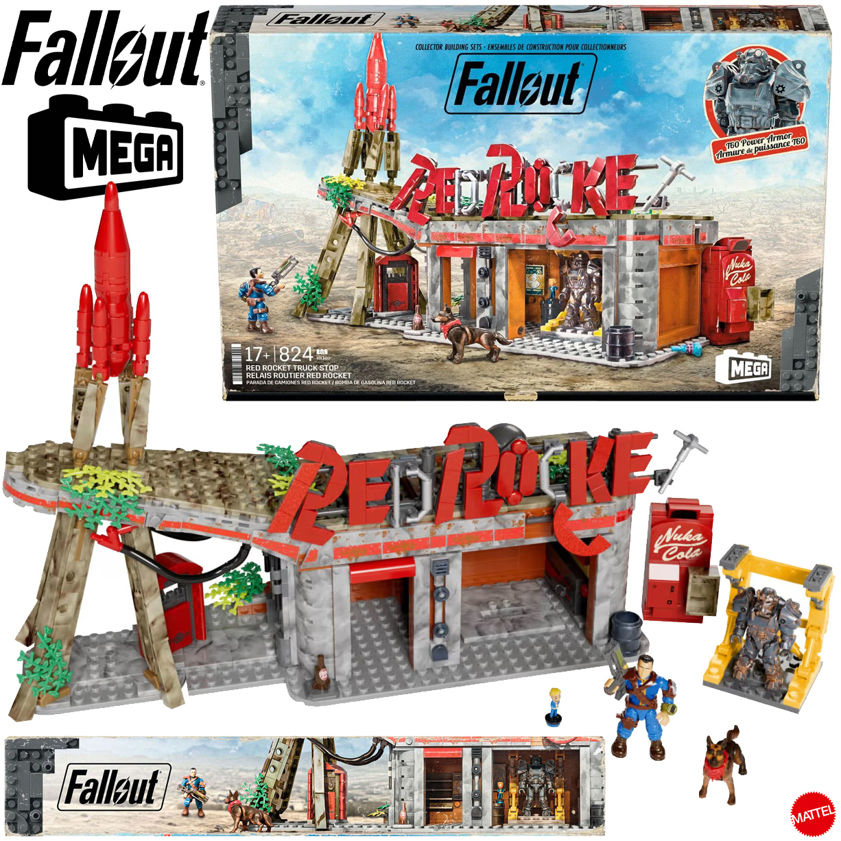 Blocos de Montar Fallout “Red Rocket Truck Stop Building” MEGA