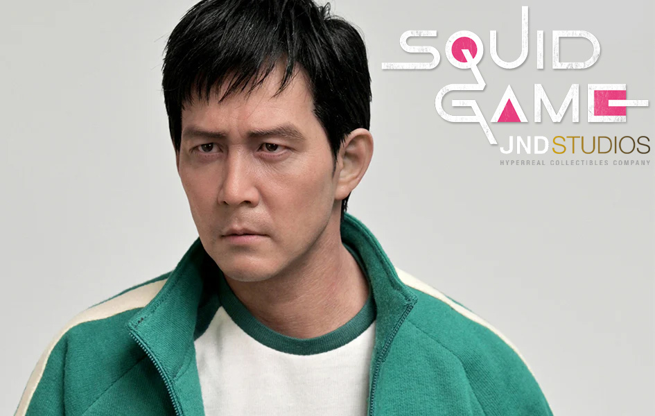 Estátua Hiperrealista Seong Gi-Hun (Lee Jung-jae) da Série Round 6 (Squid Game)