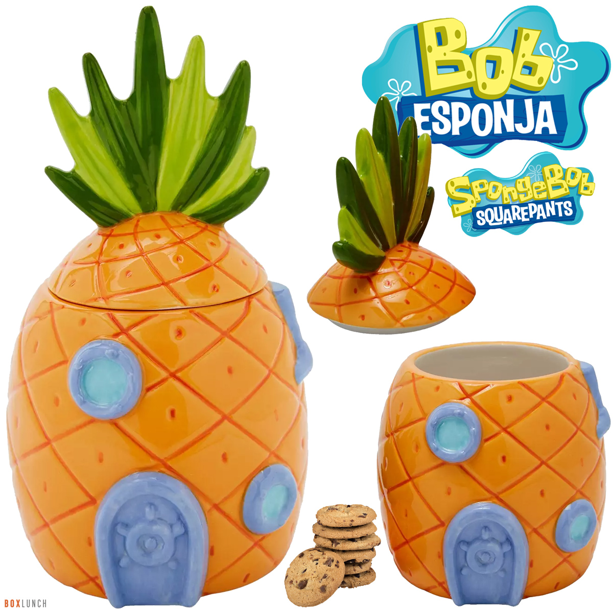 Pote de Cookies “Casa Abacaxi” do Bob Esponja Calça Quadrada