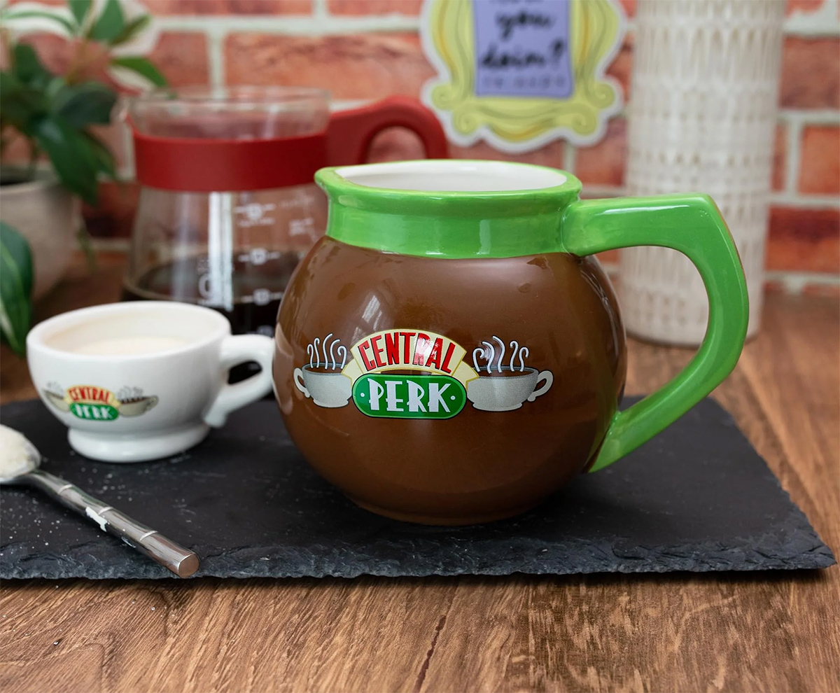 Caneca Esculpida “Pote de Café Central Perk” da Série Friends