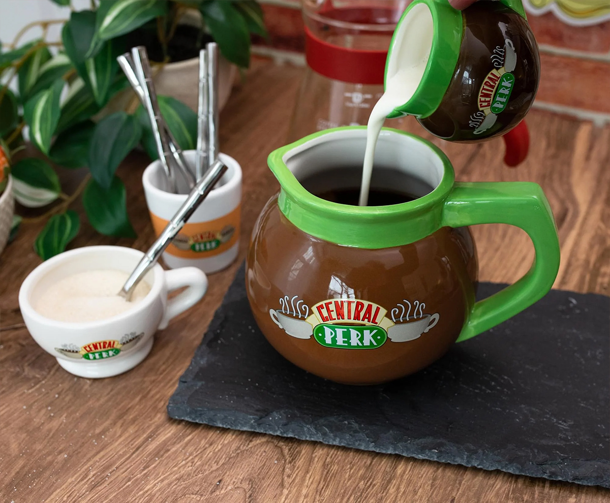 Caneca Esculpida “Pote de Café Central Perk” da Série Friends