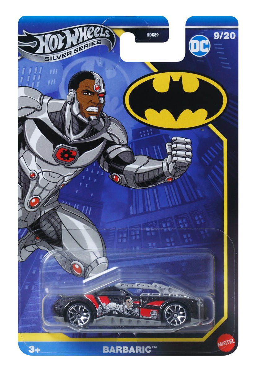 Batman Hot Wheels Silver Series 2025 com Carrinhos e Batplano