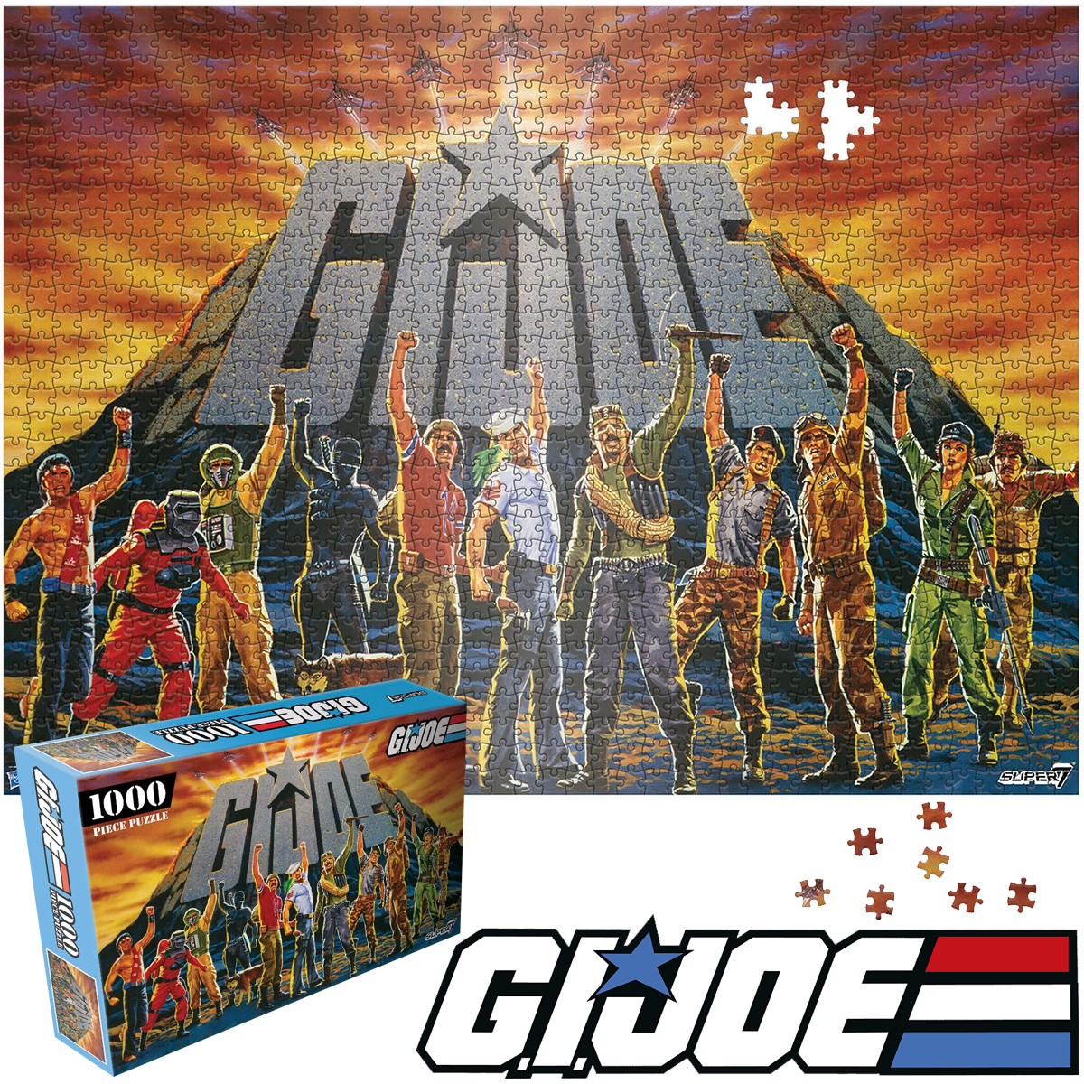 Quebra-Cabeça G.I. Joe “Vintage Joe Catalog” de 1985 com 1.000 peças