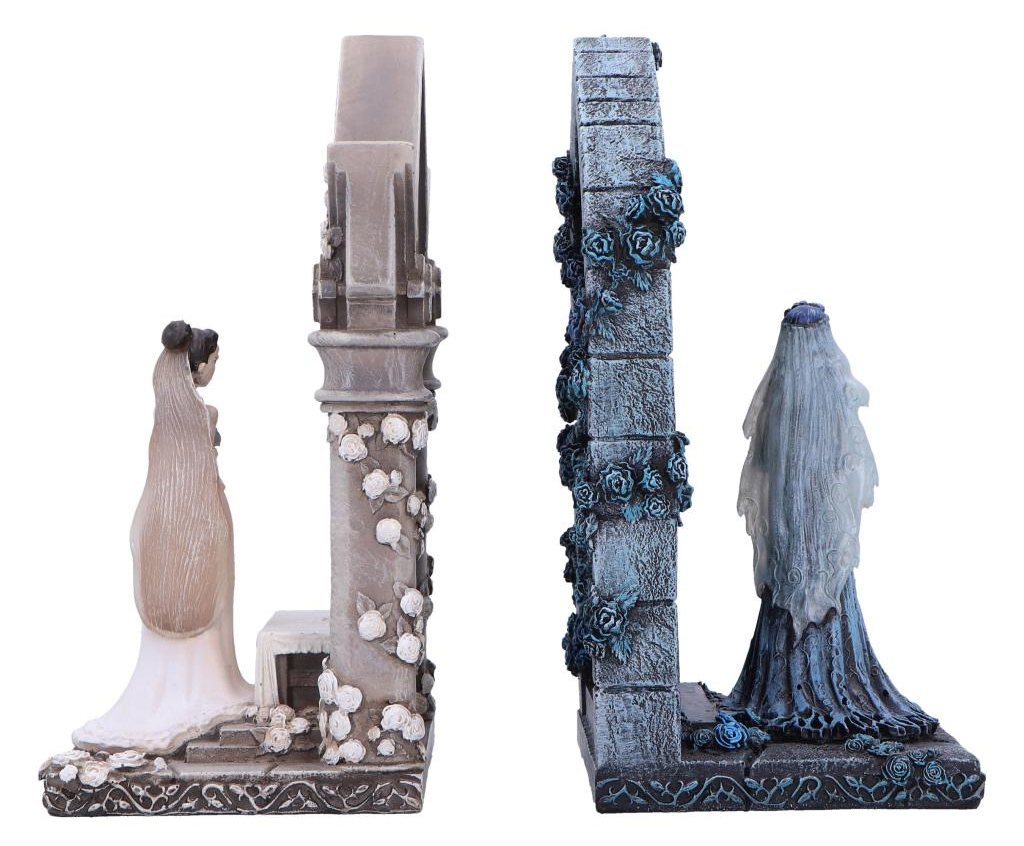 Apoios de Livros Corpse Bride Bookends com Emily e Victoria de A Noiva Cadáver