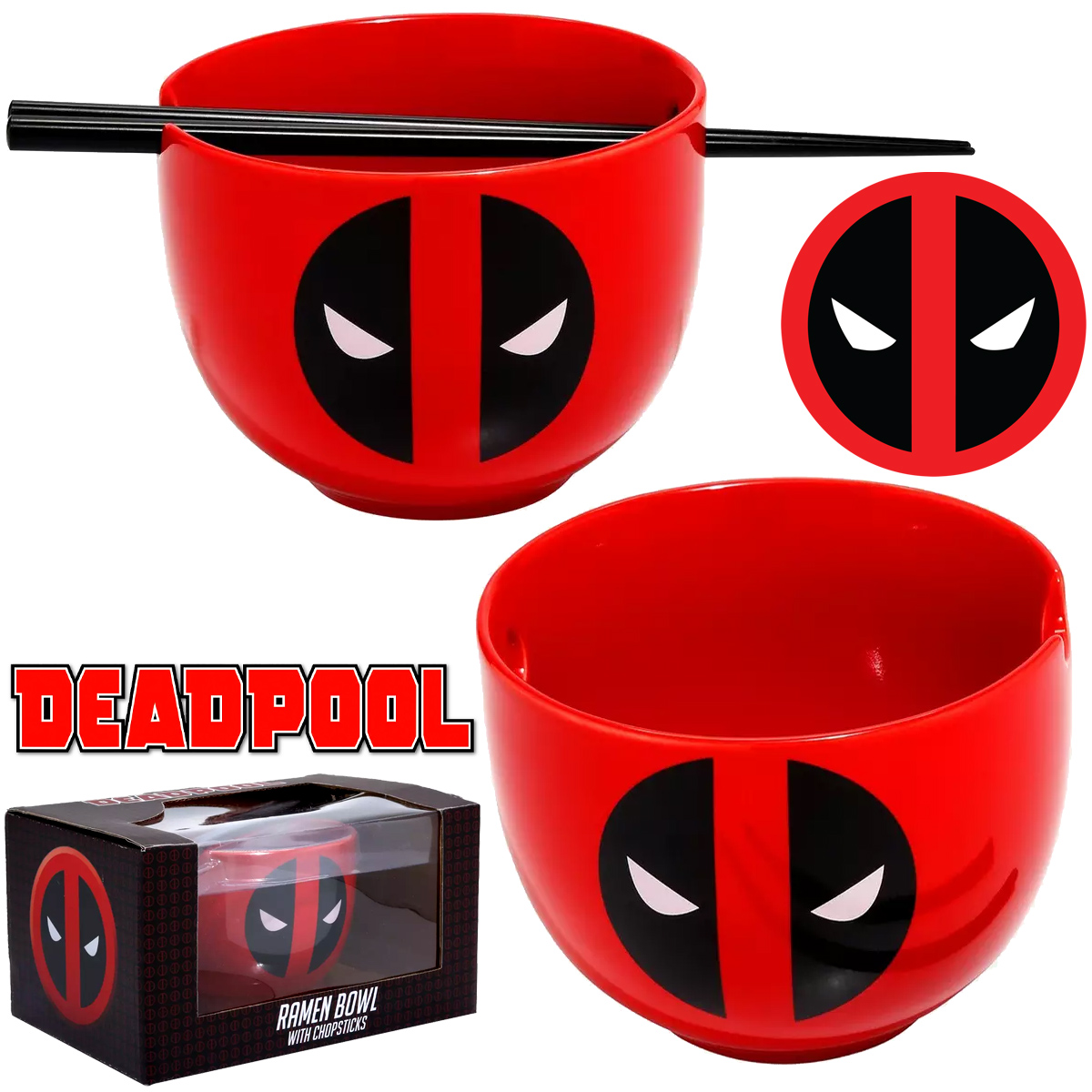 Tigela Deadpool para Ramen Sabor Chimichanga