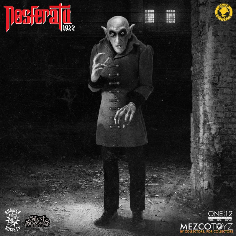 Action Figure Nosferatu (1922) One:12 Collective in Black and White