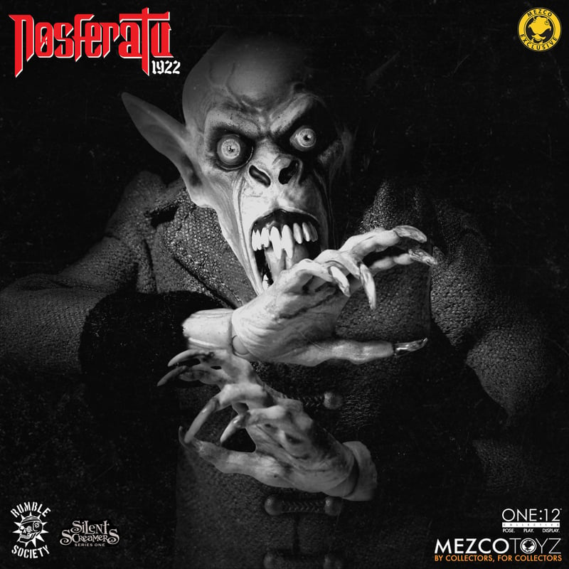 Action Figure Nosferatu (1922) One:12 Collective in Black and White