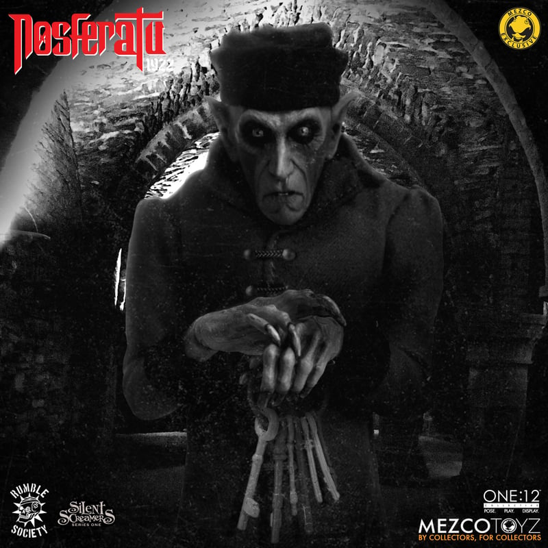 Action Figure Nosferatu (1922) One:12 Collective in Black and White