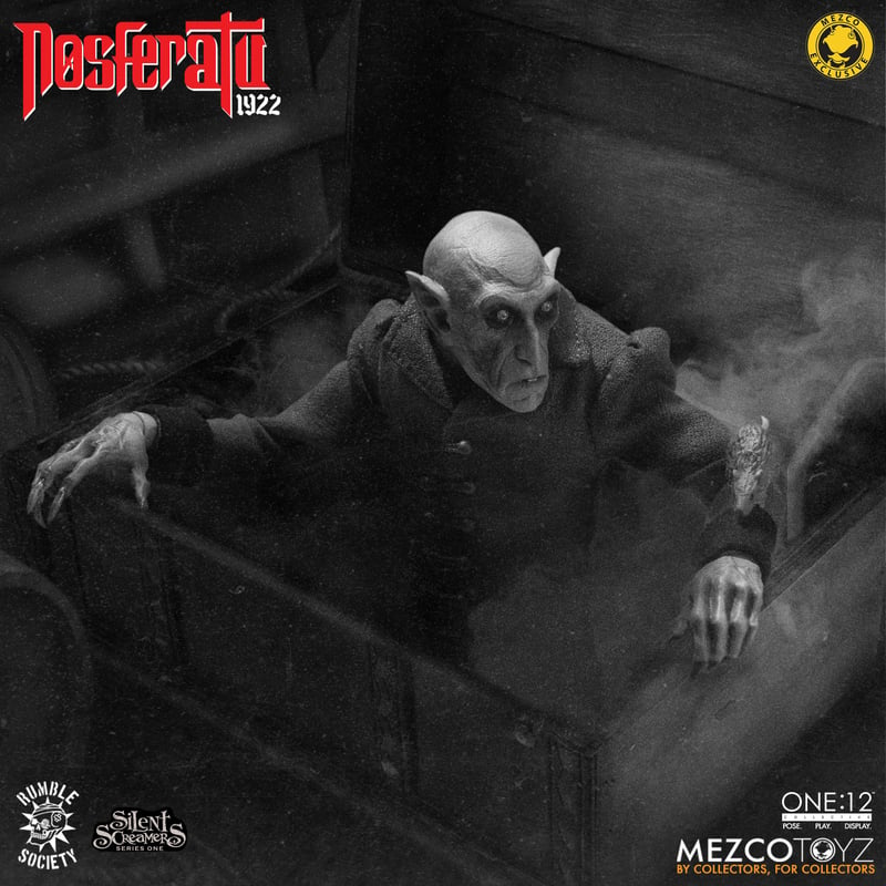 Action Figure Nosferatu (1922) One:12 Collective in Black and White