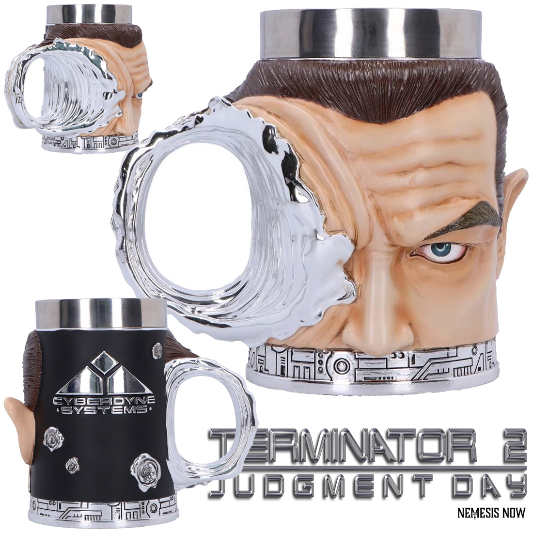 Caneca Tankard T-1000 de O Exterminador do Futuro 2 - O Julgamento Final