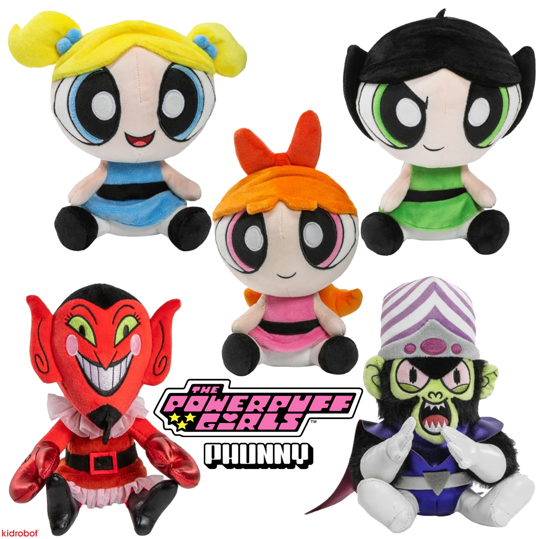 Bonecas de Pelúcia Phunny As Meninas Superpoderosas (The Powerpuff Girls)