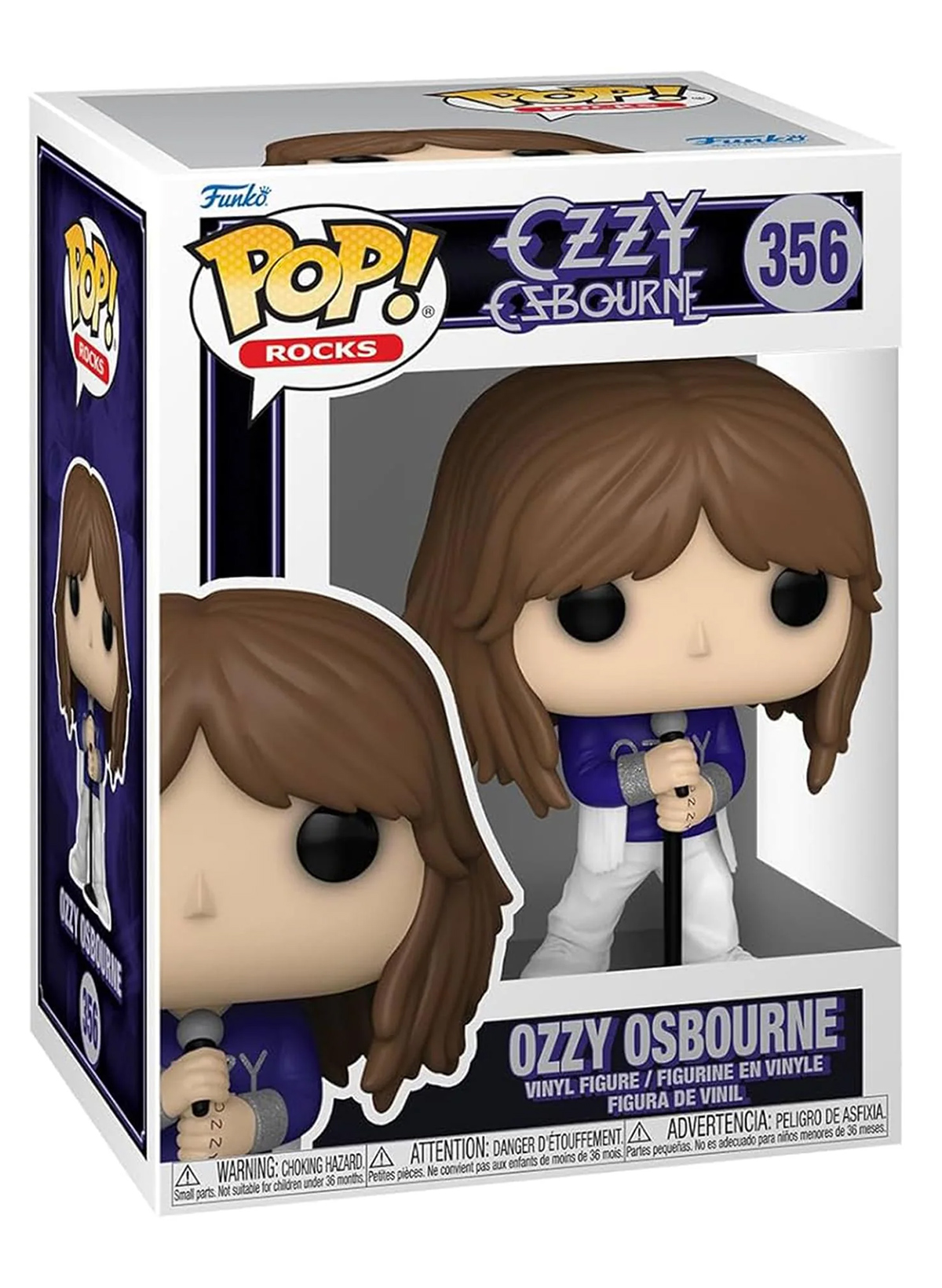 Boneco Pop! Rocks Ozzy Osbourne com Traje de Franjas Brancas