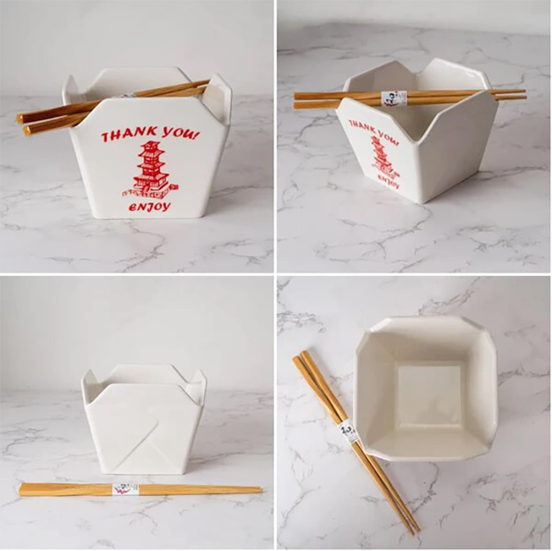 Tigela “Take-Out Box Ceramic Bowl”