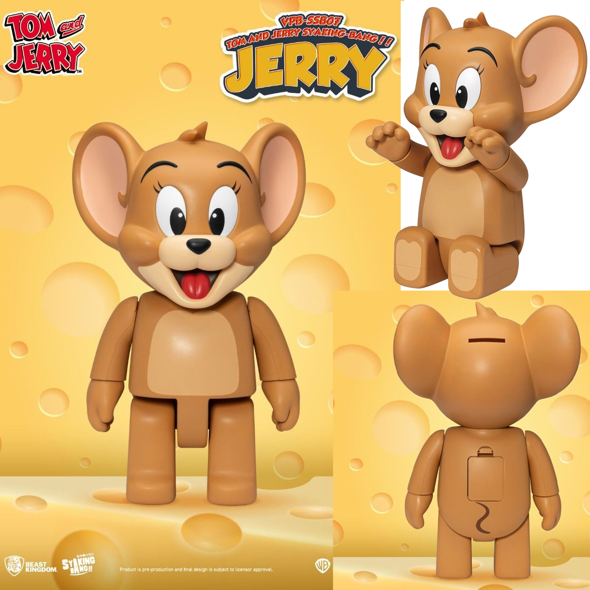 Cofre Articulado Rato Jerry “Syaking-Bang!!” (Tom e Jerry)