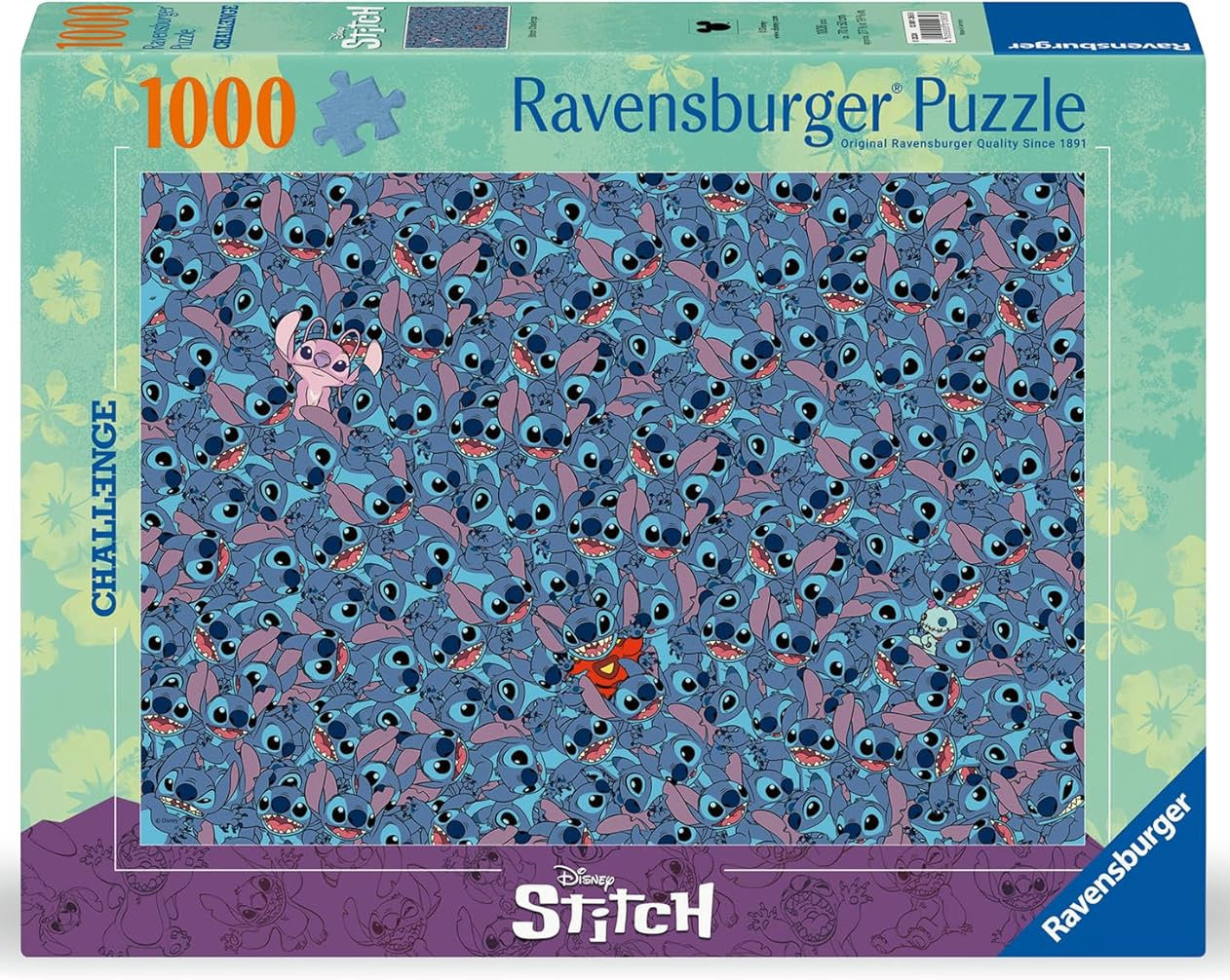 Quebra-Cabeça Impossível Stitch Challenge com 1.000 Peças (Ravensburger)