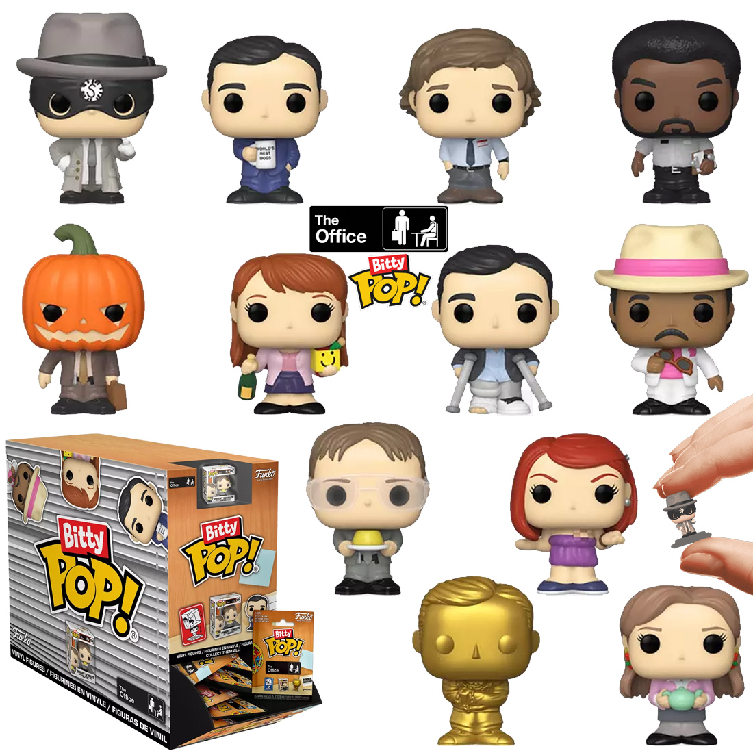 Micro-Figuras The Office Bitty Pop! com 2,3 cm de altura