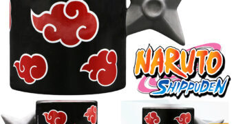 Caneca Esculpida Naruto Shippuden com Alça Estrela Ninja Shuriken 3D