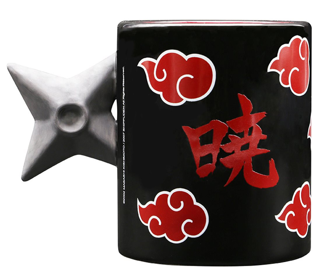 Caneca Esculpida Naruto Shippuden com Alça Estrela Ninja Shuriken 3D