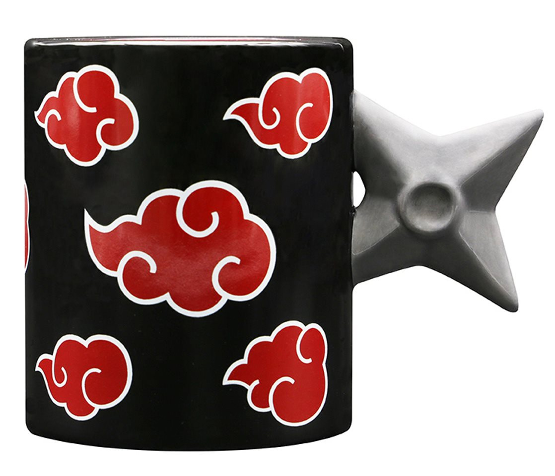 Caneca Esculpida Naruto Shippuden com Alça Estrela Ninja Shuriken 3D