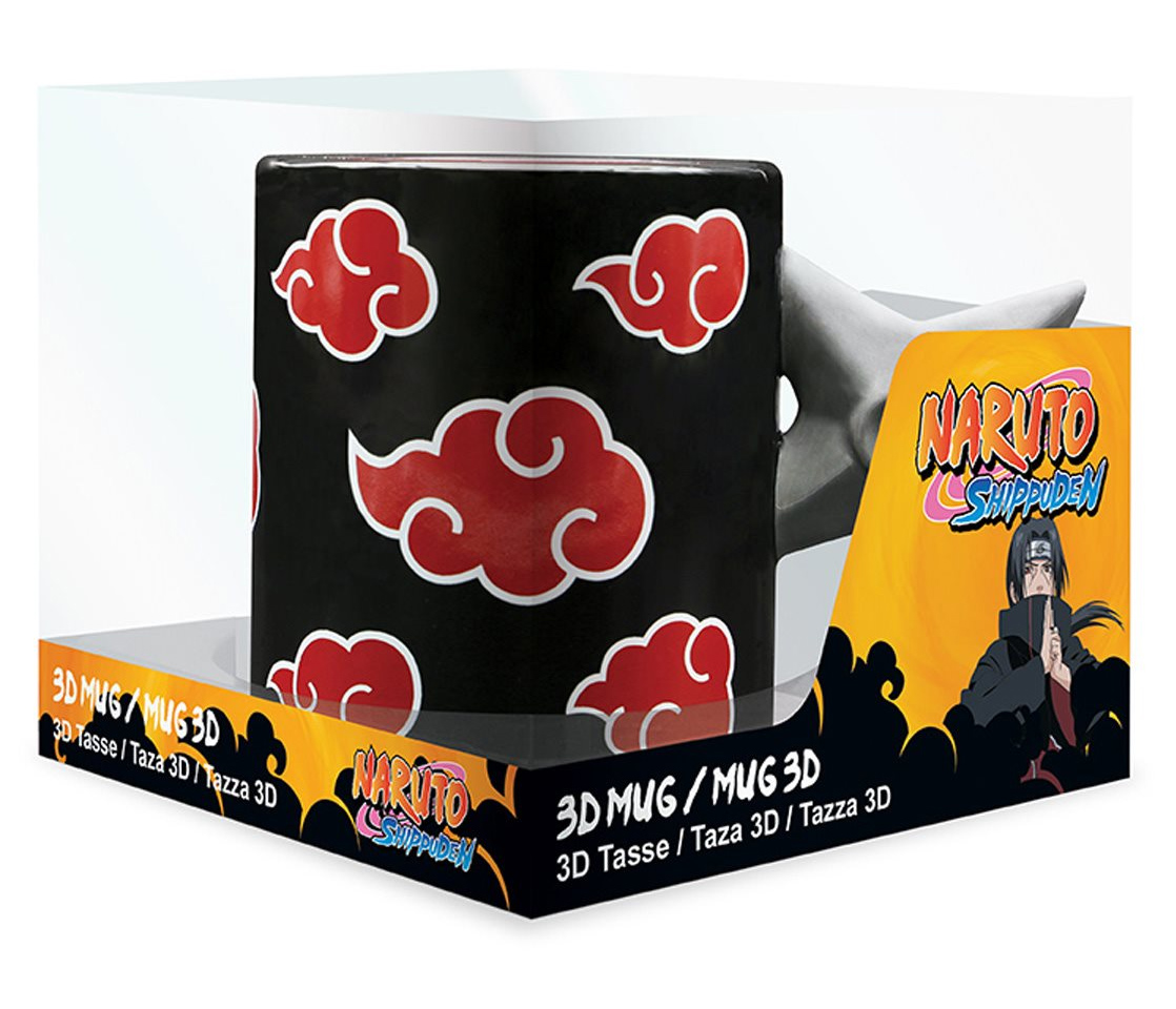 Caneca Esculpida Naruto Shippuden com Alça Estrela Ninja Shuriken 3D