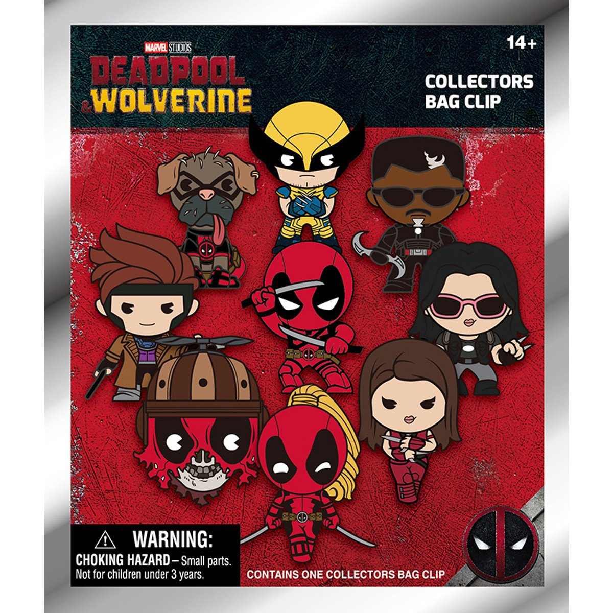 Chaveiros Deadpool & Wolverine 3D Figural Bag Clips