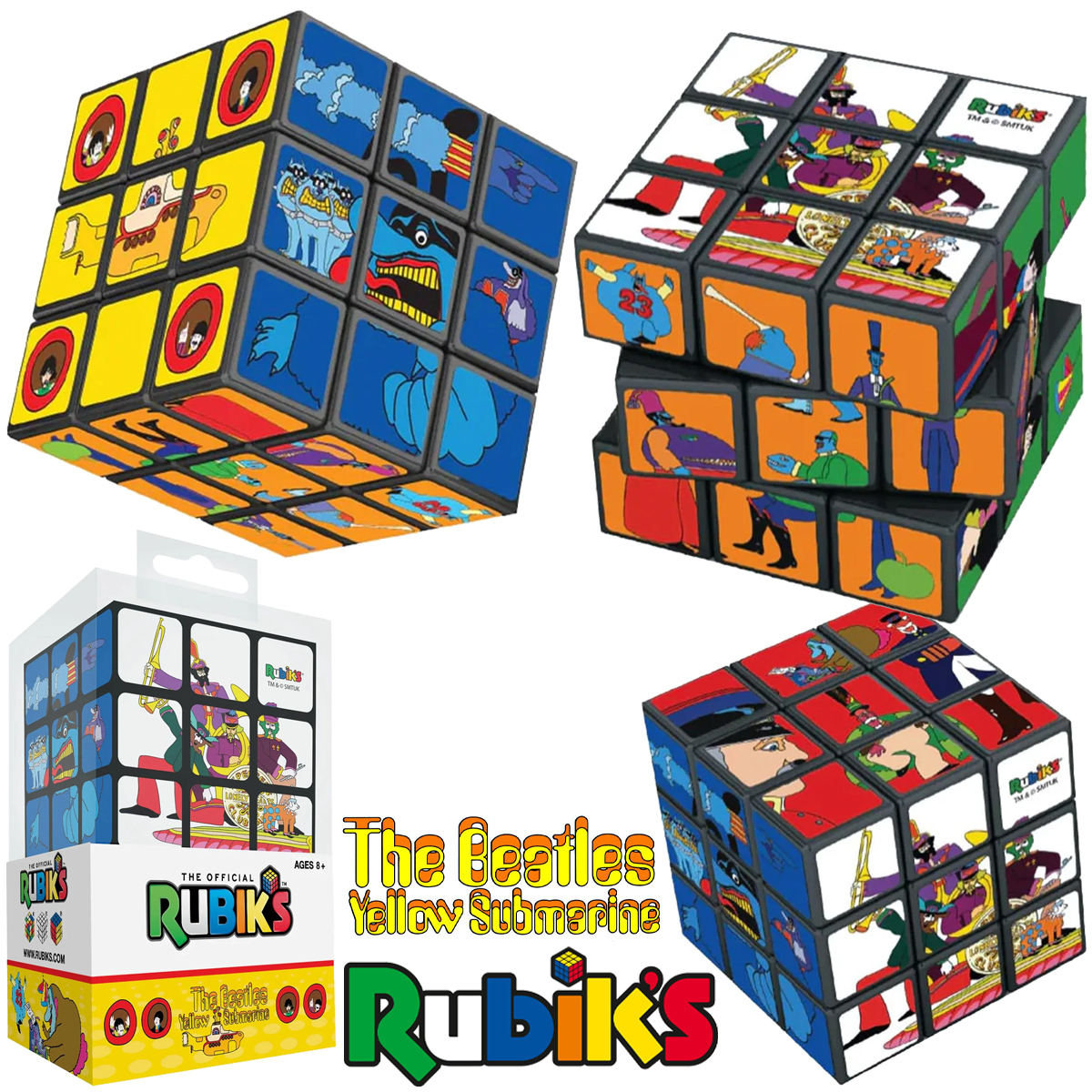 Cubo de Rubik The Beatles Yellow Submarine