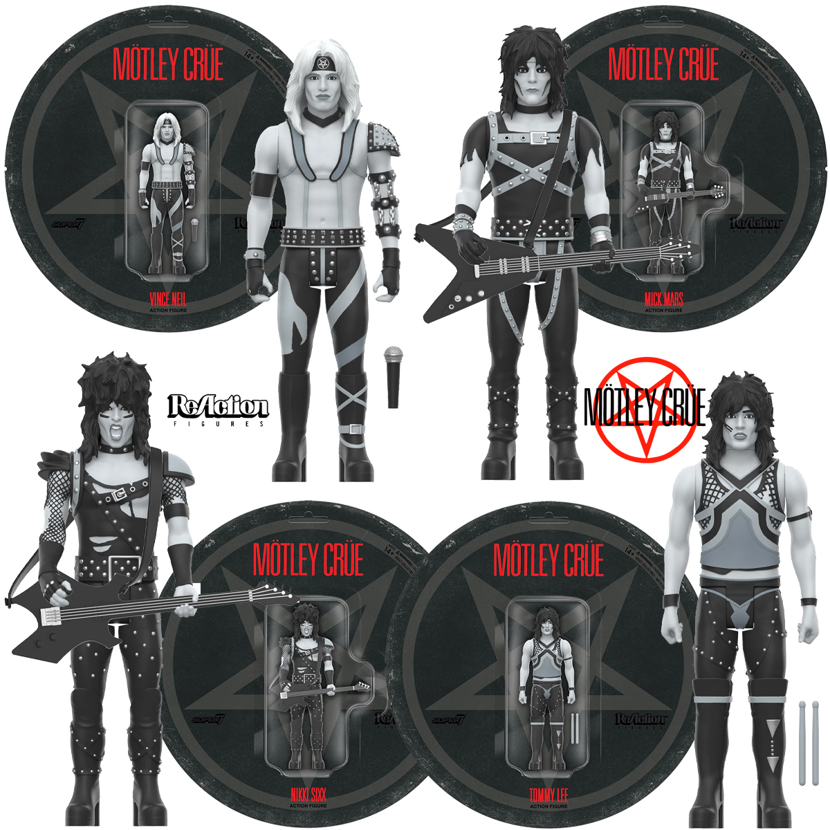 Action Figures Motley Crue ReAction do Álbum “Shout At The Devil” de 1983