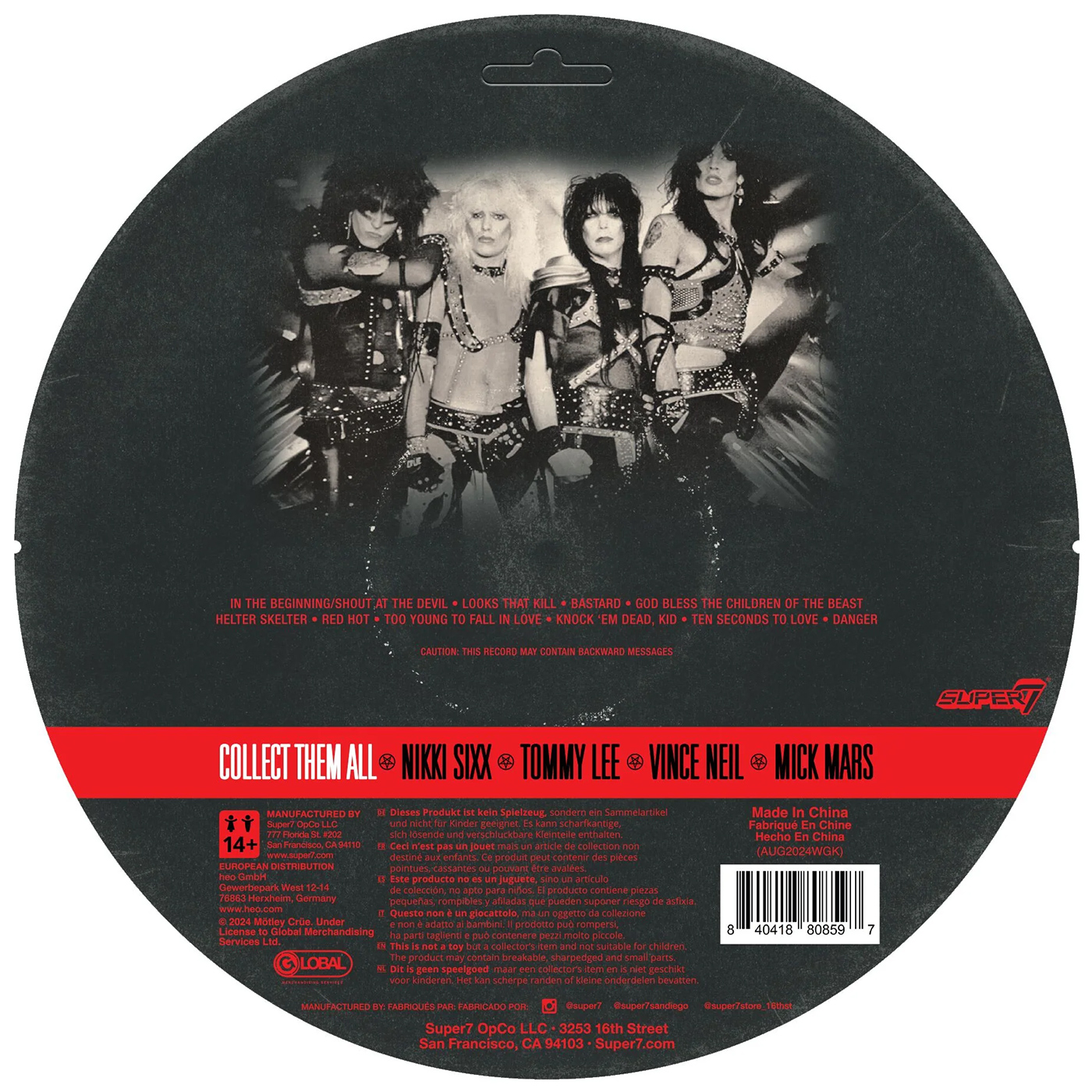 Action Figures Motley Crue ReAction do Álbum “Shout At The Devil”