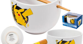 Tigela Ramen Pikachu Pokémon com Hashis