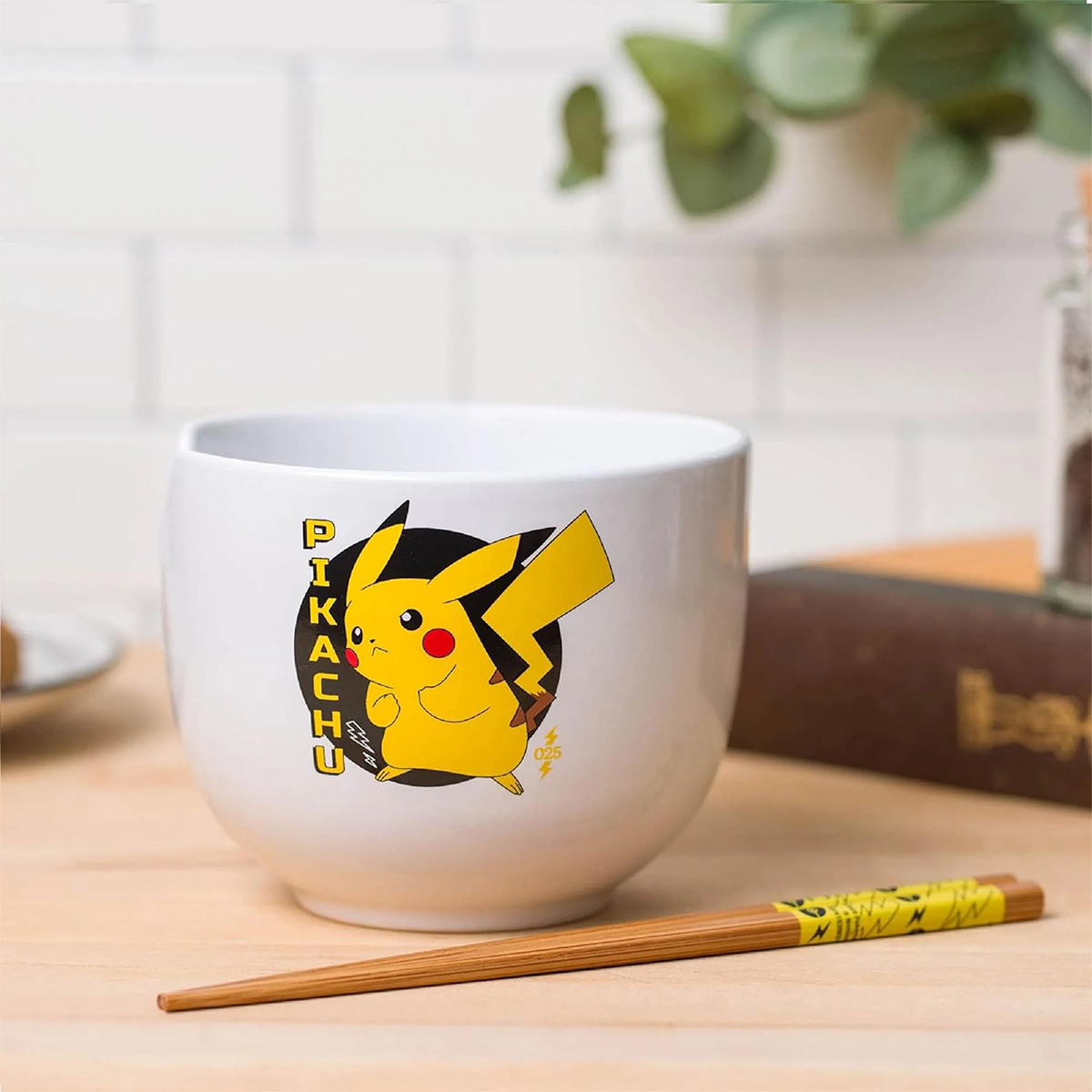 Tigela Ramen Pikachu Pokémon com Hashis