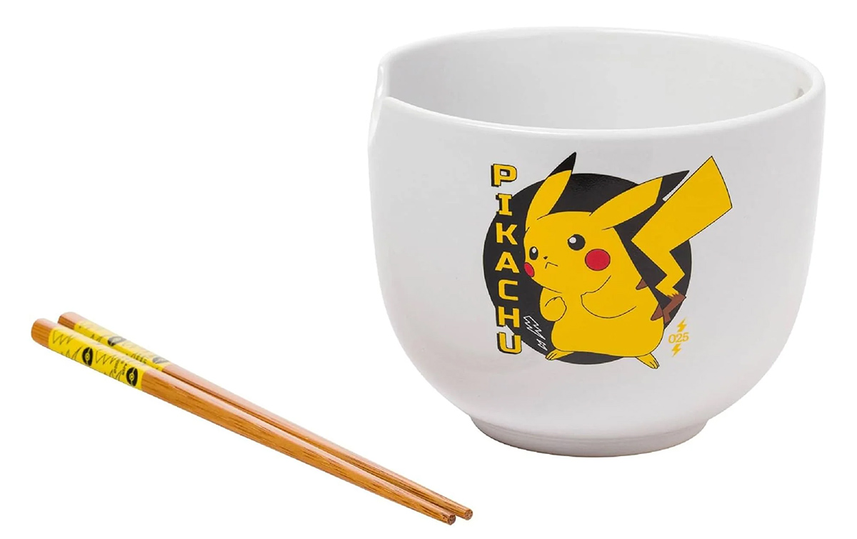 Tigela Ramen Pikachu Pokémon com Hashis