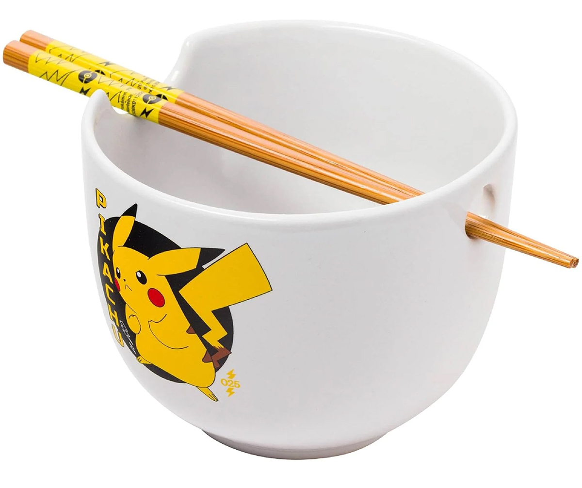 Tigela Ramen Pikachu Pokémon com Hashis