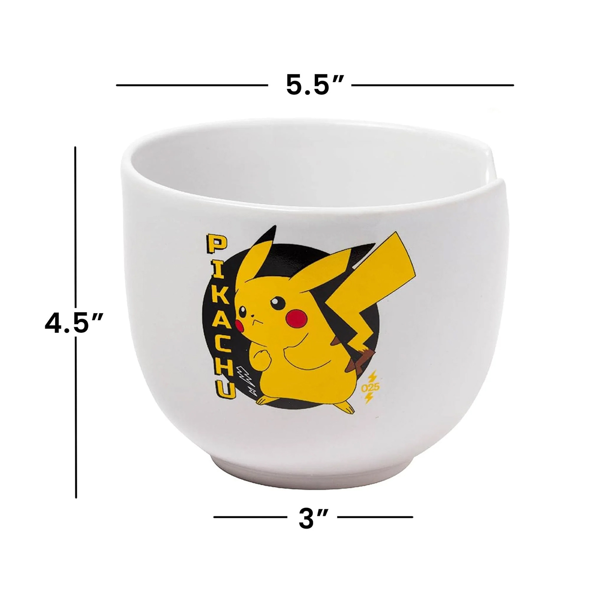 Tigela Ramen Pikachu Pokémon com Hashis