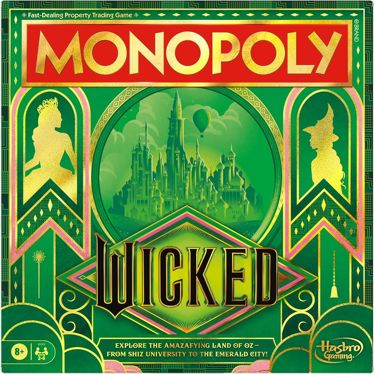 Jogo Monopoly do Filme Wicked na Terra de Oz