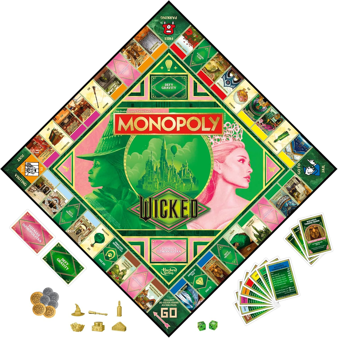 Jogo Monopoly do Filme Wicked na Terra de Oz