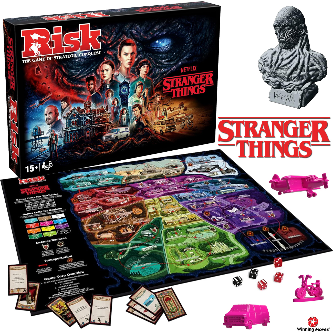 Jogo de Tabuleiro Stranger Things Risk (War)